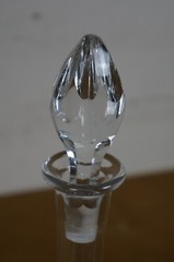 Vintage Baccarat France Clear Crystal Wine Whiskey Liquor Decanter Bottle 13″