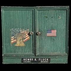Vietnam US Army Military General Henry Fluck Officers Storage Cabinet Cupboard
