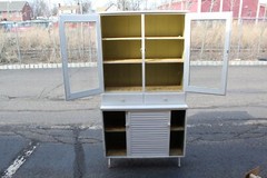 Antique Country Farm Hutch Cabinet Cupboard Shabby Chic Drs. Office Mastercraft
