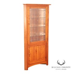 Stickley Mission Collection Cherry Corner Cabinet