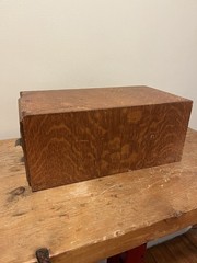 Vintage Weis Oak Single Drawer Card Catalog