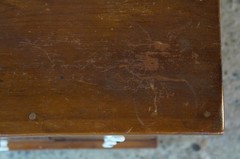 Mid Century Early American Style Apothecary Cabinet Spice Chest Side End Table