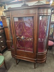 Antique Showcase Cabinet
