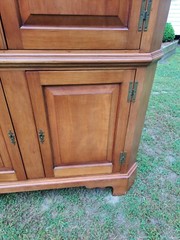 Southern Cherry Corner Cupboard Shop Made 20thc