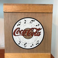 Vintage Coca-Cola Wall Cabinet Display Shelf Retro Coke Storage Box