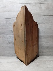 Vintage Style Wooden Corner Hanging Cupboard/Wall Cabinet W Shelves