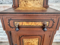 Antique Victorian Eastlake Painted Commode Wash Stand Cabinet, Drawer, Cupboard