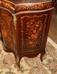 19th Century Victorian Mahogany Inlaid Bronze Mounted Cabinet Attr to RJ Horner