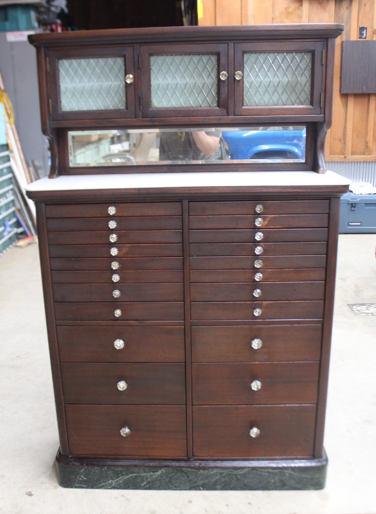 Antique Dental Cabinet— Jewelry Box — BEAUTIFUL!!!