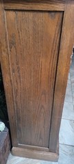 Antique wood dental medical industrial cabinet.