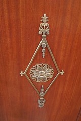 Late 19th Century Mahogany French Empire Vitrine China Cabinet