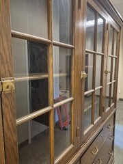 Vintage Oak Built-in Tall Cabinets Architectural Salvage 72″x86″x27″ 7 Shelves