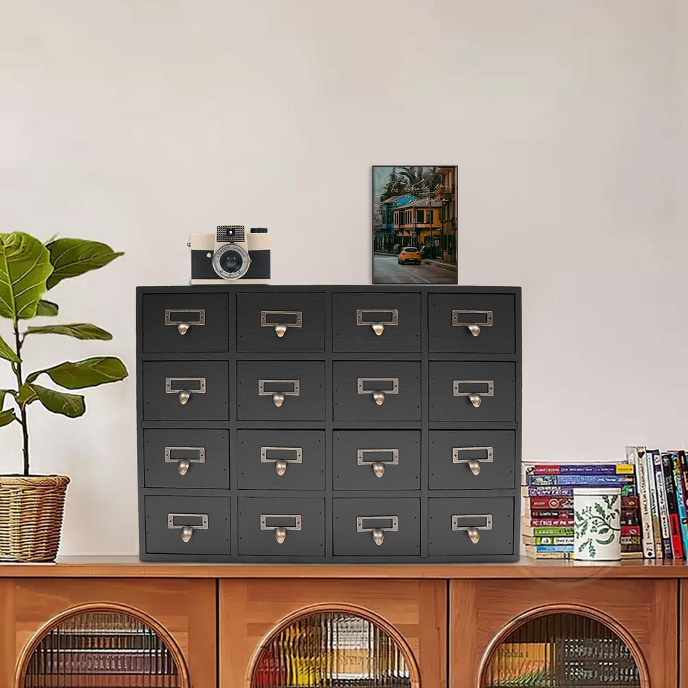 16 Drawers Apothecary Cabinet Apothecary Chests and Cabinets Herb Storage Box US