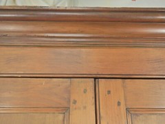 Antique Primitive Corner Cupboard Cabinet Panel 4 Door Pine Rustic