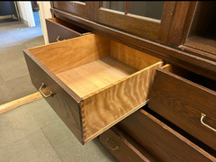 Vintage Oak Built-in Tall Cabinets Architectural Salvage 72″x86″x27″ 7 Shelves