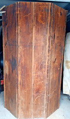 Antique Primitive Country Farmhouse Corner Cabinet Cupboard, 87″ tall
