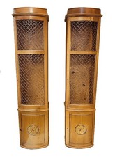 Pair of Vintage “Weiman Tables” Hanging Wall Display Cabinets