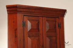 Custom Quality Early American Style Pine Corner Cabinet