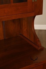 E.A. Clore Bench Made Solid Walnut Step Back Hutch