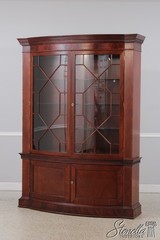 72808: BAKER Vintage Mahogany Bow Front China Cabinet