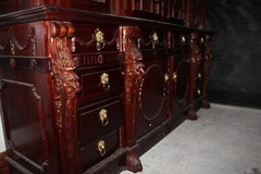One-of-a-Kind Hand-Carved Mahogany Cabinet – Exquisite Craftsmanship and Timeles