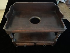 Antique Miniature Period Late 18th Early 19th C Child’s Washstand W/Bowl & Pitch
