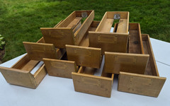 Vintage Library Card Catalog File Drawers Lot of 9 Remington Rand ?