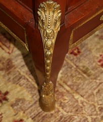 19th Century French Louis XVI Style Mahogany Bronze Mounted Cabinet Vitrine