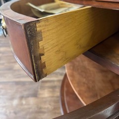Vintage Drexel Bow Front Federal Corner Cabinet