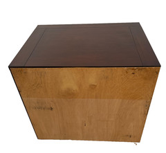 Lateral File Cabinet, Two Locking Drawers keys, Desk Height Banded Mahogany