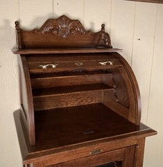 Antique Oak Harvard Co. Dental Cabinet Model #121X