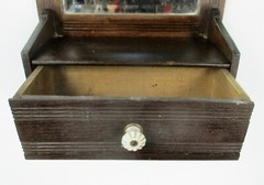 Vintage Kitchen Apothecary Bathroom Wall Cabinet Beveled Glass Mirror Drawer