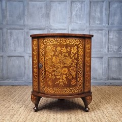An 18th Century Marquetry Floor Standing Corner Cupboard.