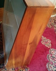 000 Vintage York Cutlery Store Display Cabinet Glass Front Nice 3 Shelf