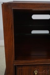 67948: AMERICAN DREW Bob Mackie Mixed Wood Media Cabinet