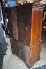 Antique American Chippendale Mahogany Chest on Chest Highboy Dresser 70″