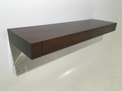 Founders Modern Floating Wall Shelf Lucite Braces 60’s Mid Century Probber Era