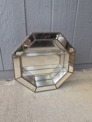 Mid Century Hollywood Octagon Curio cabinet MCM