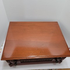 Antique J & P Coats 2 Draw Wood Spool Cotton Cabinet Counter Top Store Display