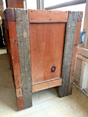 antique vintage industrial workbench cabinet tv stand table cleveland ohio 1920