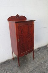 Late 1800s Victorian Carved Storage Music Record Cabinet 5962