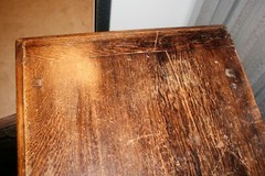 Early American Country Oak Side Cabinet Ca 1720
