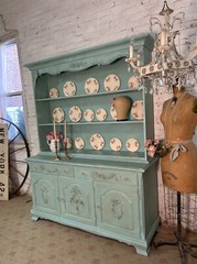 Painted Cottage Shabby Chic China Cabinet