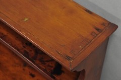 Antique French Country Colonial Pine Wood 50″ H Drysink Kitchen Jelly Cupboard