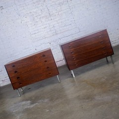 Scandinavian Mod Rosewood Cabinets Rud Thygesen & Johnny Sorensen for HG a Pair