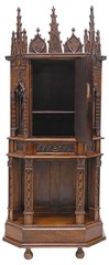 Cupboard / Cabinet, Credence, French, Gothic Revival, Highly Carved, Oak, 1800’s