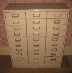 Steelmaster Industrial Steel 30 Drawer Storage Chest Cabinet office retro