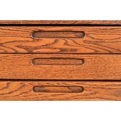 Antique Oak Arts & Crafts Architect’s Flat File Cabinet, Newly Refinished