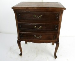 Chest of Drawers Cabinet End Side table Night stand Queen Anne Style Marked
