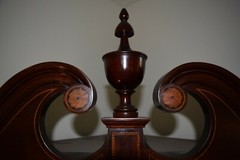 Spectacular Mahogany & inlay Handmade Corner China Cabinet by Potthast Bros.